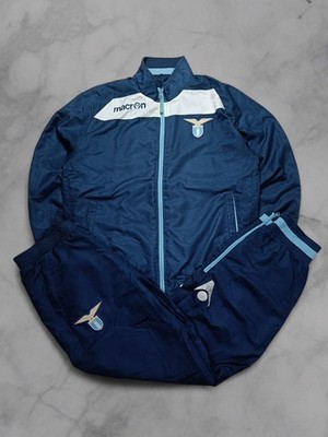 Vintage Y2K Macron Lazio Rom Tracksuit Baggy Fit Größe M Herren Trainingsanzug