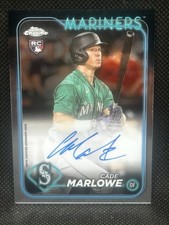 2024 Topps Chrome Baseball CADE MARLOWE * ROOKIE * On-Card AUTOGRAPH. rookie card picture