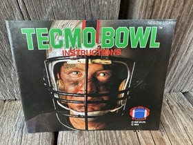 Vintage NES Tecmo Super Bowl Game And Manual TESTED