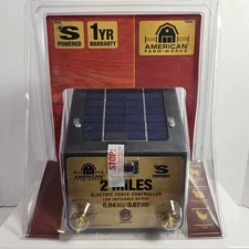 Solar American Farm Works Electric Fence Controller ~ 2 Mile Range - NEW