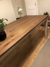 IKEA Dark Brown Solid oak Dining Table