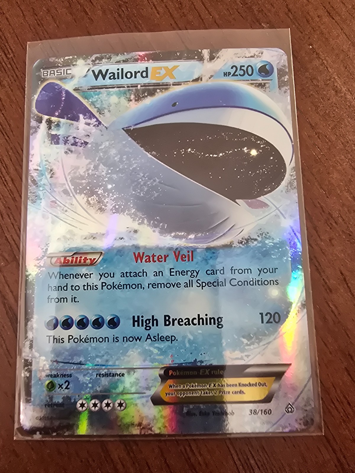 Wailord EX 38/160 Pokemon Primal Clash XY Ultra Rare Card NM