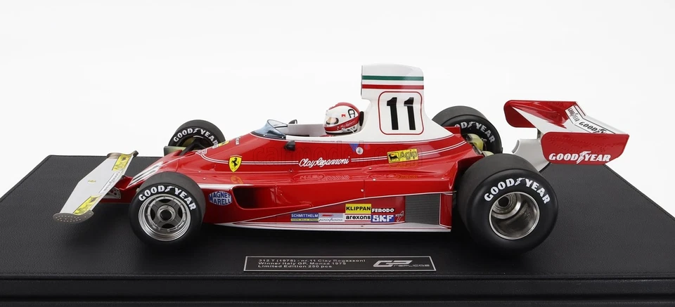 MODELLINO AUTO STATICO GP REPLICAS FERRARI F1 312T MONZA GP 1975 REGAZZONI 1/12 - Immagine 3 di 4
