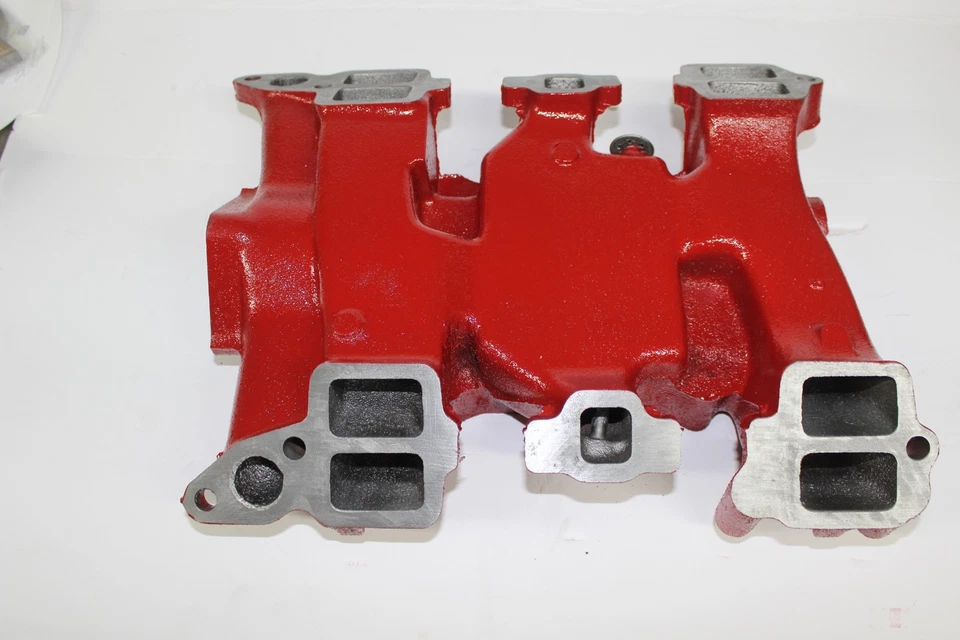 ORIGINAL FORD THUNDERBIRD GALAXIE 312 4V HOLLEY BASED CAST IRON INTAKE MANIFOLD - Image 4 of 4