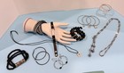 Mixed Fashion Jewelry Lot - Silver Tone, Black, Rhinestones & Faux Leather 12 Pc — photo 1