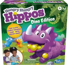 Hasbro Gaming Hungry Hungry Hippos Dino Edition Board Game, Pre-School Game for 