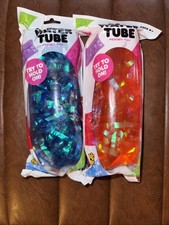 Big Time Toys Jumbo Water Tube Fidget/Sensory Toy Water Tubes Shiny Foil -2 Pack