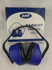 Hearing Protection Ear Muffs Construction Shooting Noise Reduction Safety Blue