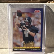 SCORE 1991 Score Rookie Brett Favre Atlanta Falcons NFL Football Card #611. rookie card picture