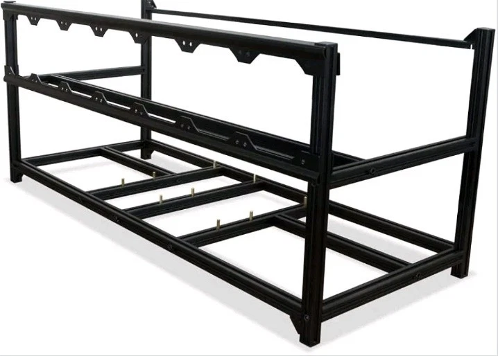 Kingwin 8 GPU Miner Rig Case Frame Premium Stackable Aluminum KC-8GPU - Image 2 of 4