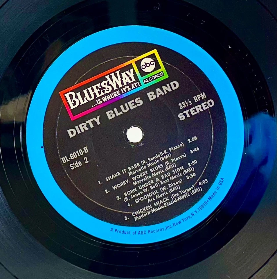 LP: Dirty Blues Band, Dirty Blues Band, Bluesway, BLS-6010, 1967, Blues Rock, BL Foto 4 de 4