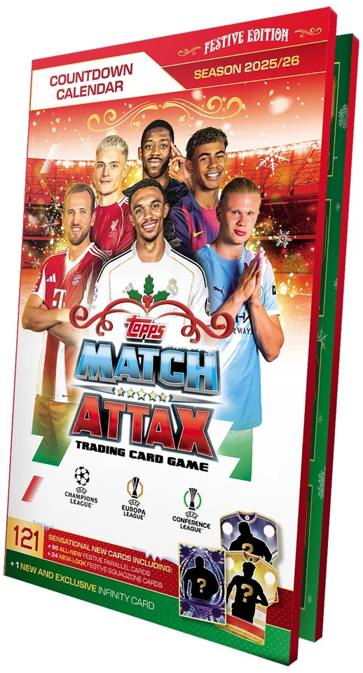 Topps MATCH ATTAX 25/26 Champions League 2025/2026 - ADVENTSKALENDER - NEU & OVP