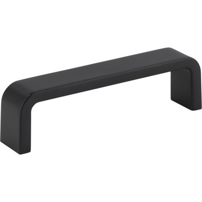 Elements 193-96MB 96 mm Center-to-Center Matte Black Square Asher Cabinet Pull