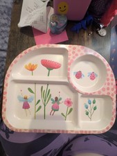 Bamboo Dish - BPA-Free Flower Fairy 