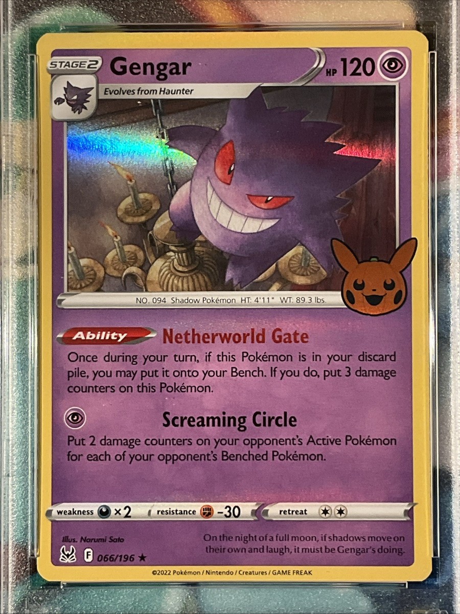 Gengar (2022 Copyright Date) 066/196 Trick or Trade Booster