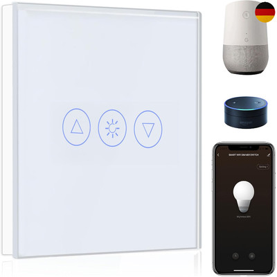 BSEED Smart Dimmer 1 Weg Wifi Dimmer Schalter Alexa Google Home Touchscreen Glas
