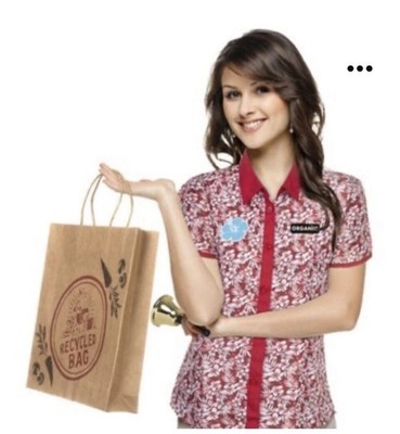 Brand New 5 Piece Grocery Cashier Costume Women's Size Medium