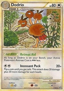 Dodrio - 11/90 - Rare LP, English Pokemon Undaunted