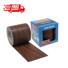 Wood Grain Repair Tape Dark Walnut 2.25 in x 15 ft Adhesive for Furniture Cabine