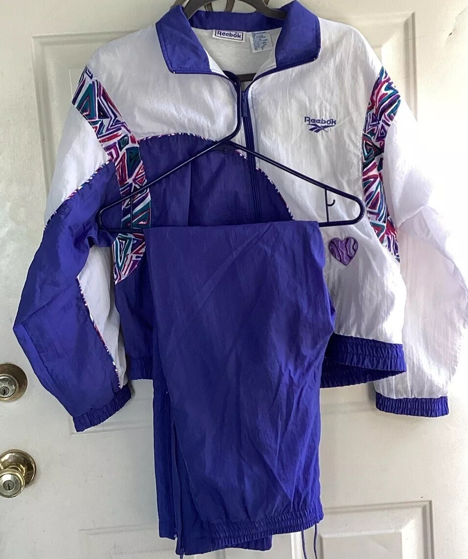 Vintage Women's Size Small Reebok Lined Track Suit Vintage Women's Size Small Reebok Lined Track Suit