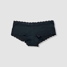 Hanky Panky Women's Black Supima Cotton Boyshort Panty Size XS