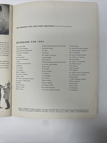 Mary Martin en "Peter Pan" 1954 Programa de Souvenirs SF Civic Light Opera Assoc. - Imagen 9 de 9