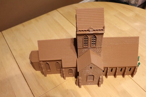Chiesa di Saint Mere 28 mm Wargaming Santa Madre Chiesa seconda guerra mondiale Normandia D-Day - Foto 6 di 11
