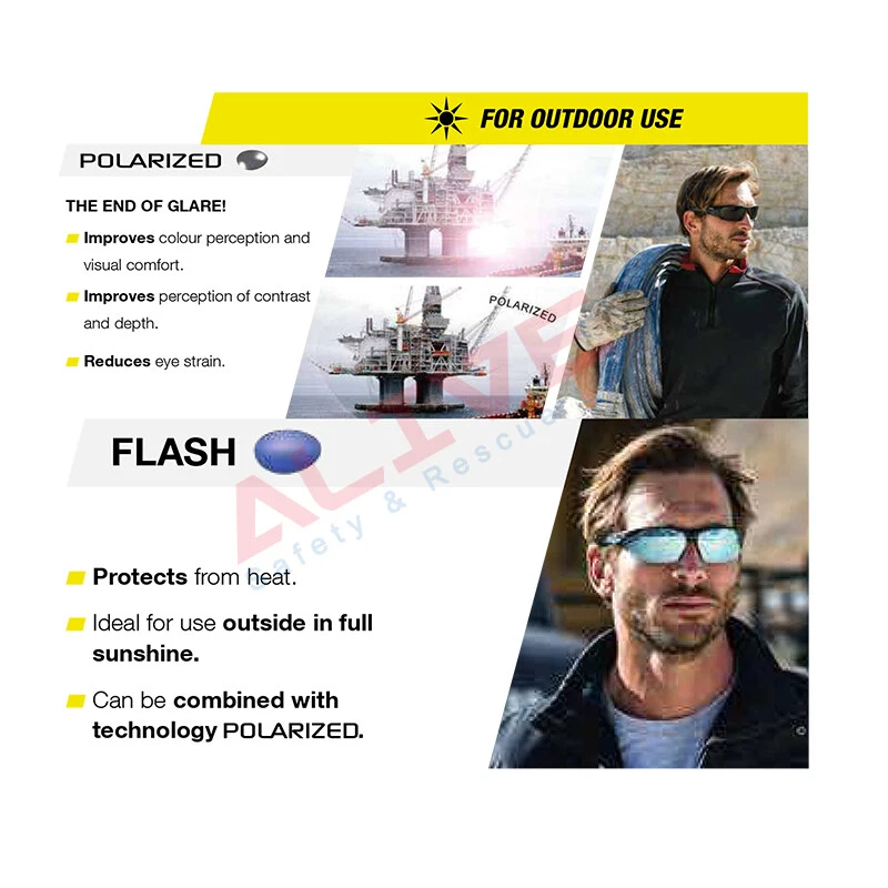 Bolle Sunglasses Polarized Sporty Safety Glasses UV protection Anti-glare Lens - Image 2 of 4