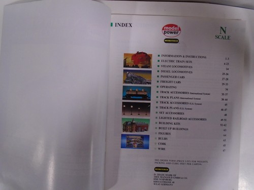 RARE MODEL POWER N TRAIN SETS & ACCESSORIES 1991/92 CATALOG - Picture 2 of 21