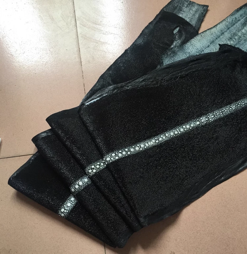 1Шт неполированный скат шагреневая кожа рыбы скрыть кожи DIY шкура различных цветов - Изображение 4 из 4