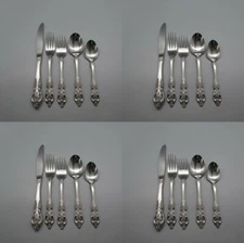 Oneida Stainless Flatware RENOIR / PEMBROOKE Service for Four - 20pc Set *