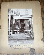 1897 New York Racket Store, H.M. Close & H.L. Beecher, Main St Newark Ohio Photo