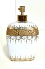 Vintage Irice Porcelain Perfume Atomizer - Hand Painted Gold