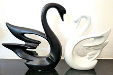 Schwäne 2er-Set UNIBEST® Dekofiguren Keramik Tischdeko Gartenfiguren
