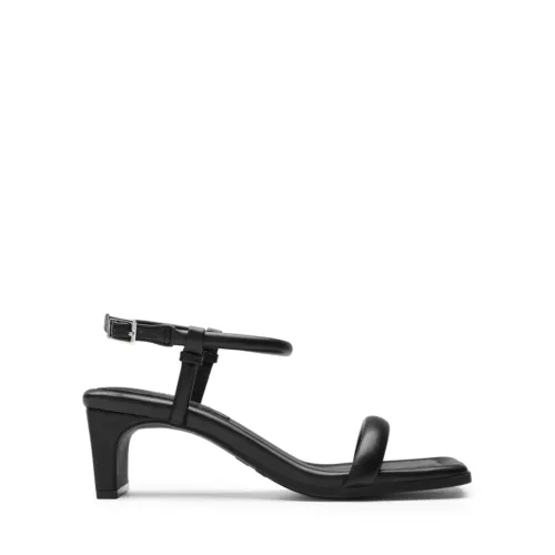 Damen-Sandalen Knöchelriemen offene Zehenpartie niedriger klobiger Absatz Hochzeit Party eleganter Absatz - Bild 10 von 35