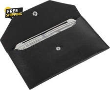 Cash Envelope Wallet, PU Leather Money Envelopes for Cash Waterproof Reusable