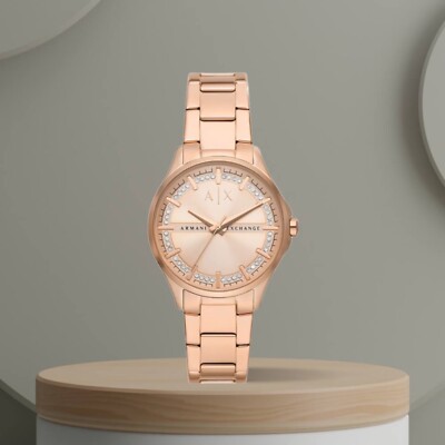 Armani Exchange AX5264 Hampton Watch with Rose Gold Bracelet