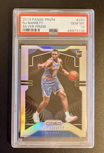 2019 Panini Prizm Silver RJ Barrett #250 RC Rookie PSA 10 Gem Mint
