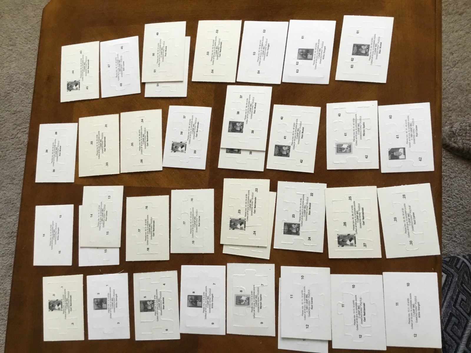 Lot Of Leaf Diamond King Puzzle Baseball Cards Various Players eBay