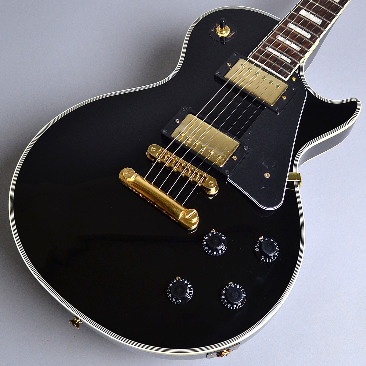Burny SRLC55 Black Les Paul Custom Type Electric Guitar From Burny SRLC55 Black Les Paul Custom Type Electric Guitar From