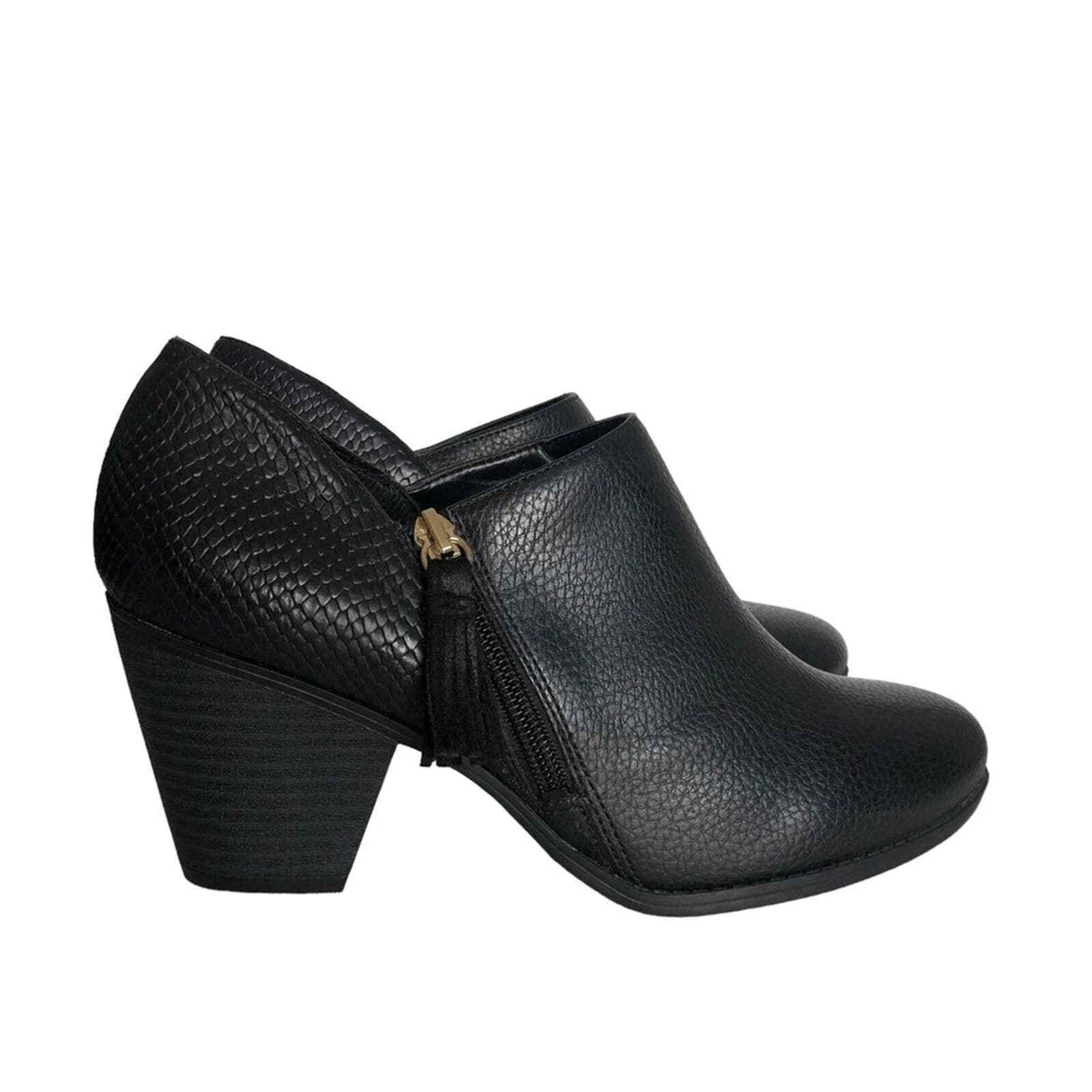 DR SCHOLLS BLACK SUNRISE WOMENS ANKLE BOOTIES SIZE 9M NWOB eBay