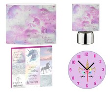 UNICORNS - 10" Lightshade, Touch Lamp, Wall Art, Wall Clock or Bundle