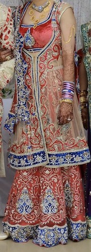 Heavy Designer Bridal Lehenga/ Matching Male Sherwani Available Size M, - Picture 7 of 7