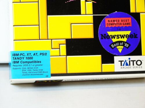 "Taito QIX Gioco per computer IBM-PC XT AT Tandy 1000 1989 Videogioco, 5,25" - Foto 6 di 7