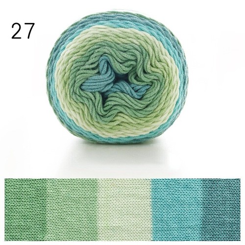 100g / Knäuel Regenbogen Milch Baumwolle Garn Gefärbt 5 Fäden Gehäkelt Gestrickt - Bild 17 von 21