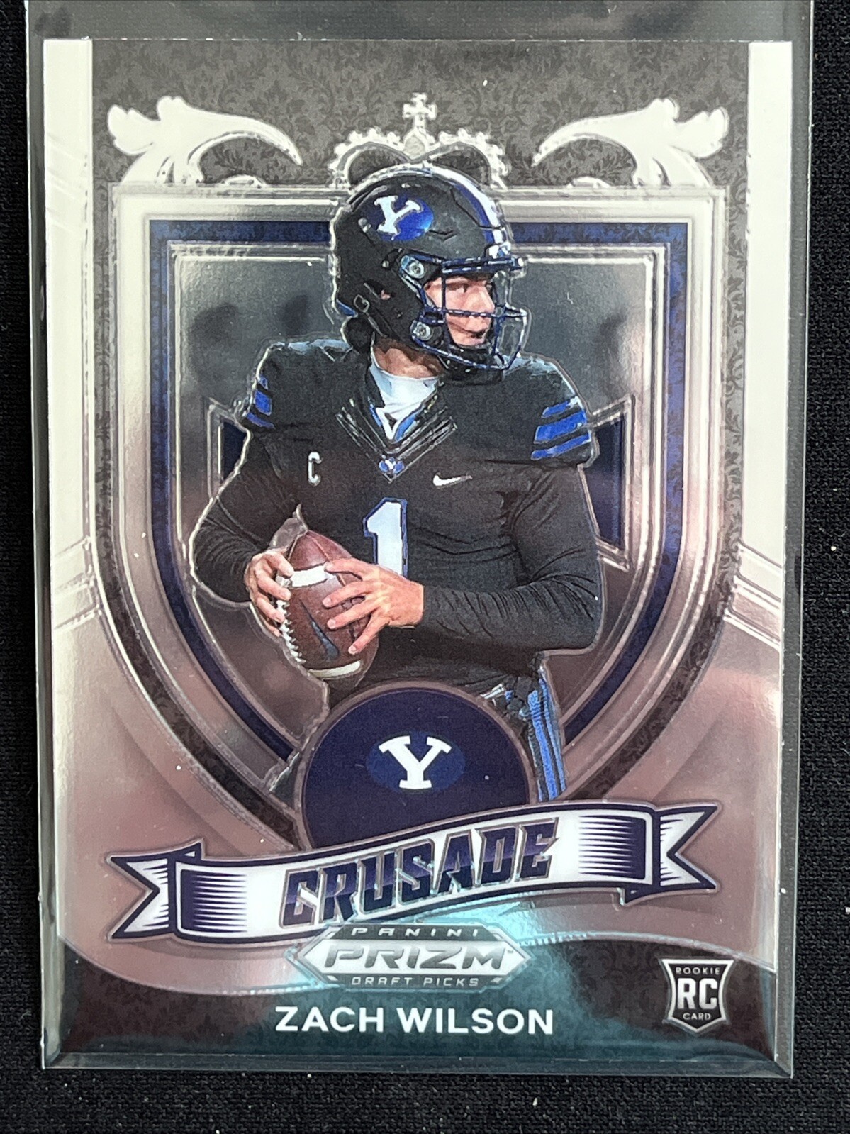 2021 Prizm Draft Picks Base Crusade Zach Wilson BYU Cougars #168