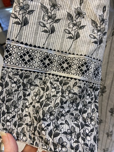 biba vintage Dress kaftan sz 38 Gray & Silver - 第 11/14 張圖片