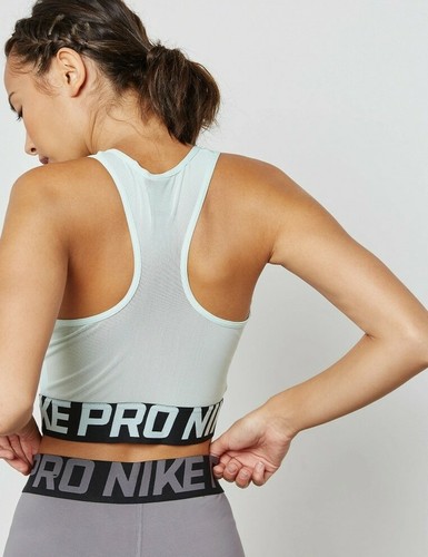 NIKE PRO WOMEN CROPPED TRAINING INTERTWIST TANK TOP AJ2545 999 XL - Picture 3 of 7