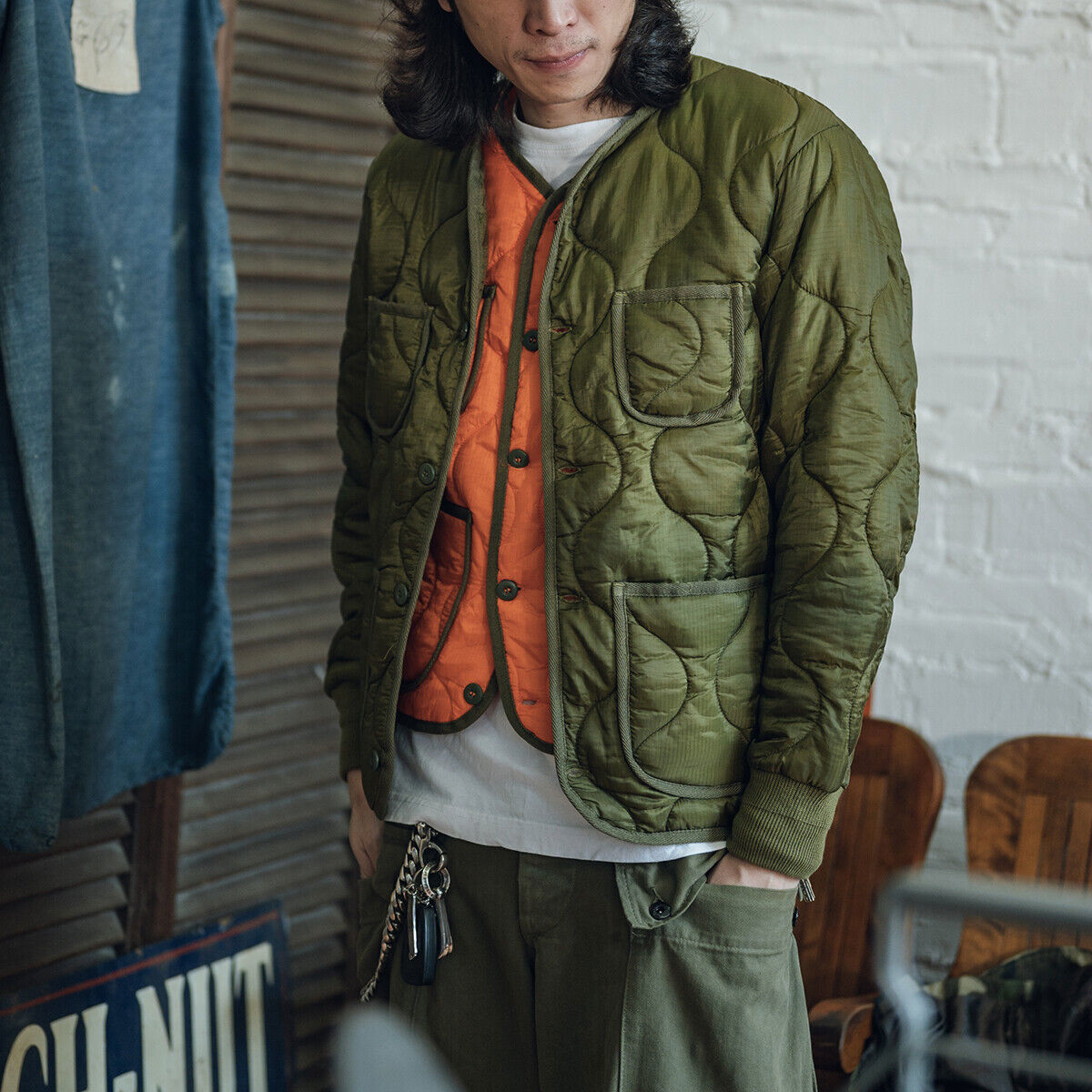 Non Stock Ripstop Nylon Quilted Jacket Military Uniform Warm Non Stock Ripstop Nylon Quilted Jacket Military Uniform Warm