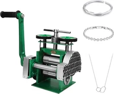 Versatile Jewelry Making Rolling Mill - Heavy-Duty Hand Crank for Easy Operation